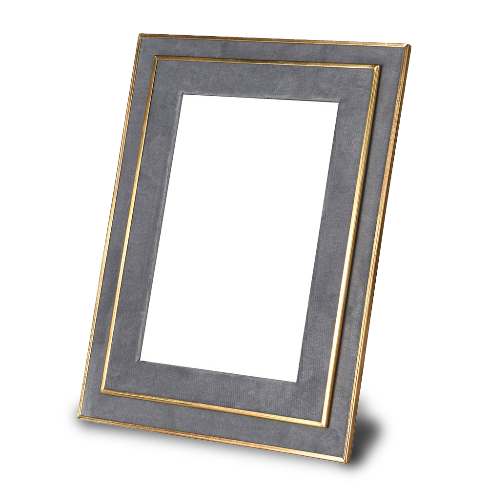 JULIA grey and gold photo frame.