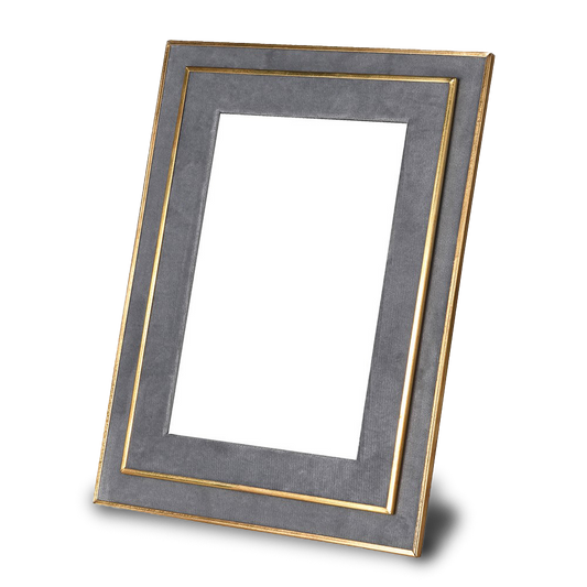 JULIA grey and gold photo frame.