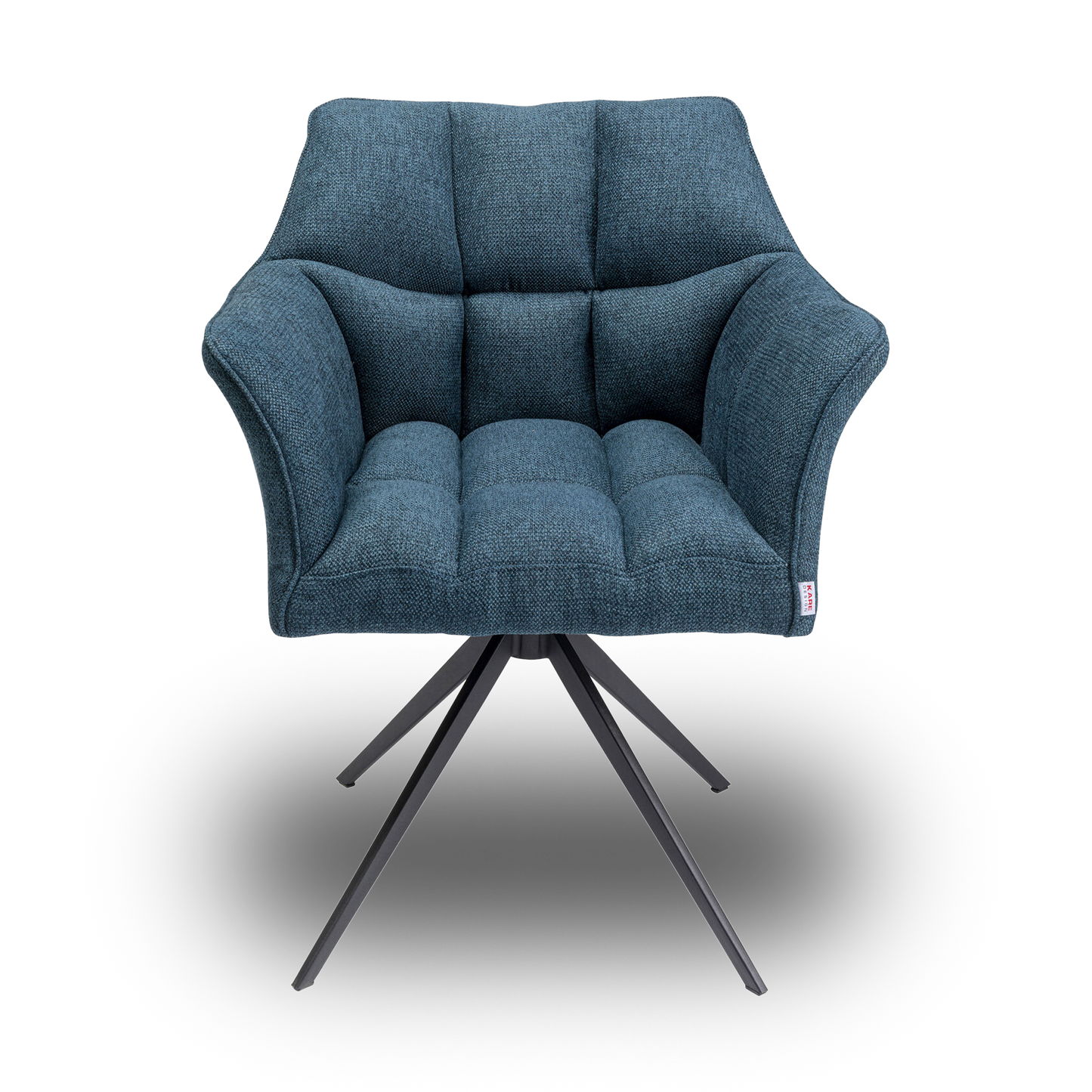 GIGI Blue Chair with padded seat and modern design