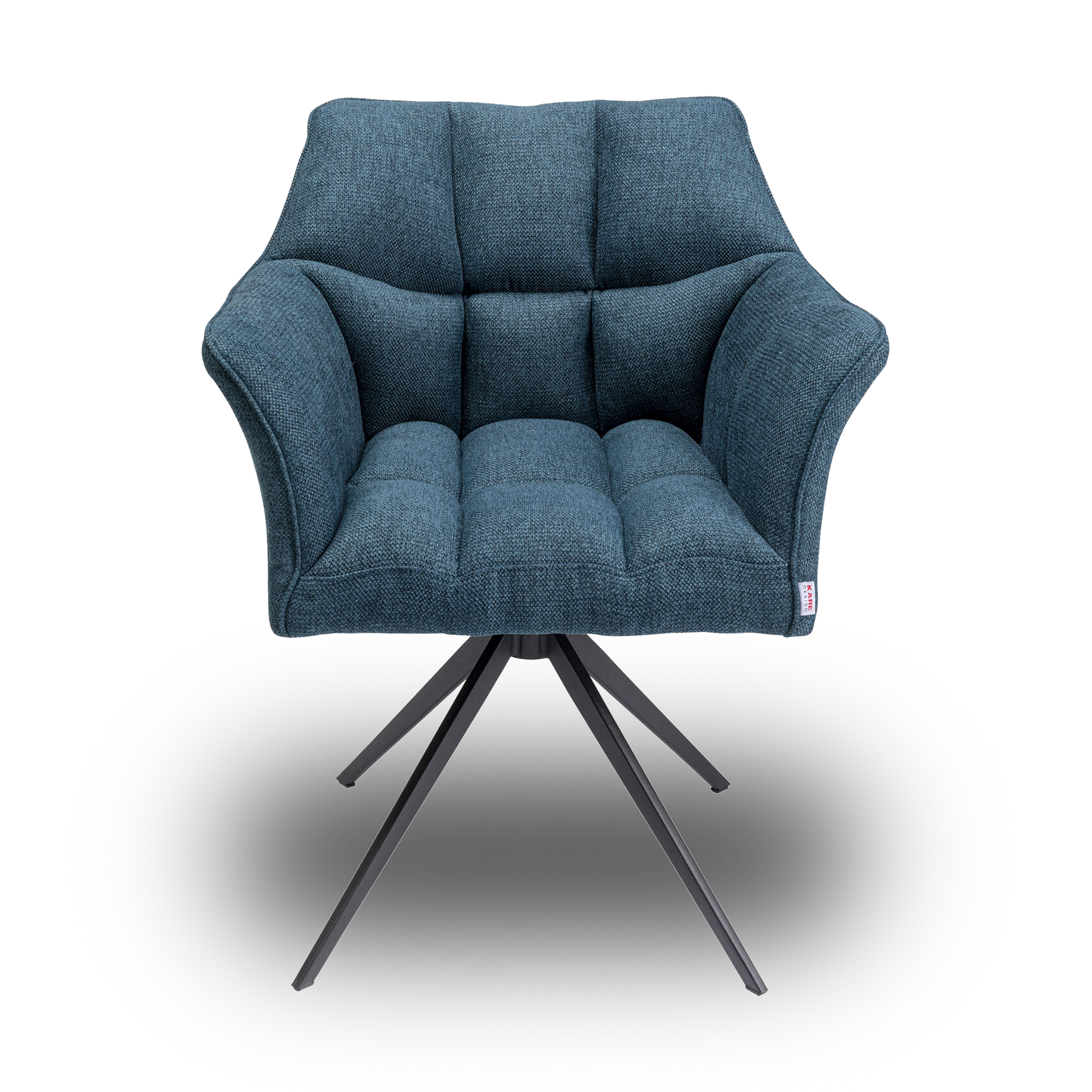 GIGI Blue Chair with padded seat and modern design