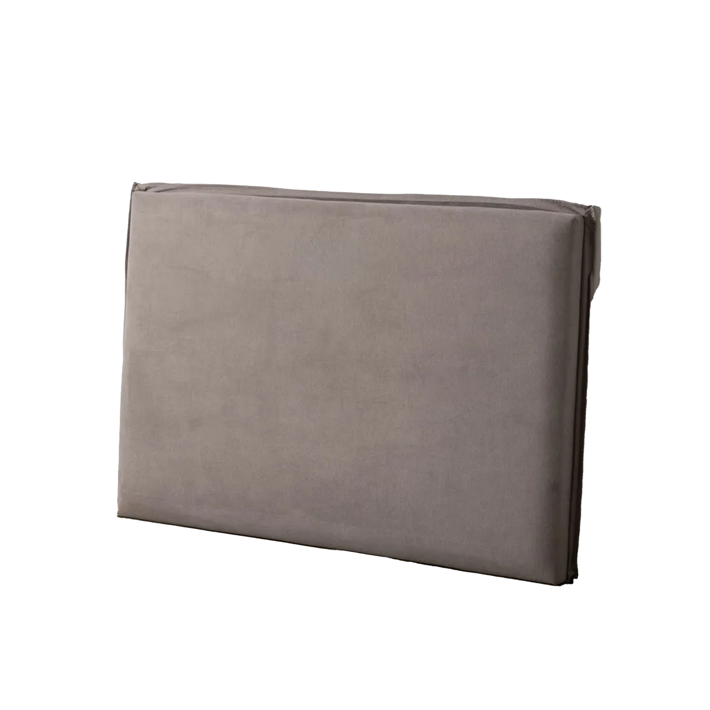 Ana-Paula taupe fabric headboard, 160 cm wide, minimalist padded design for queen or double beds