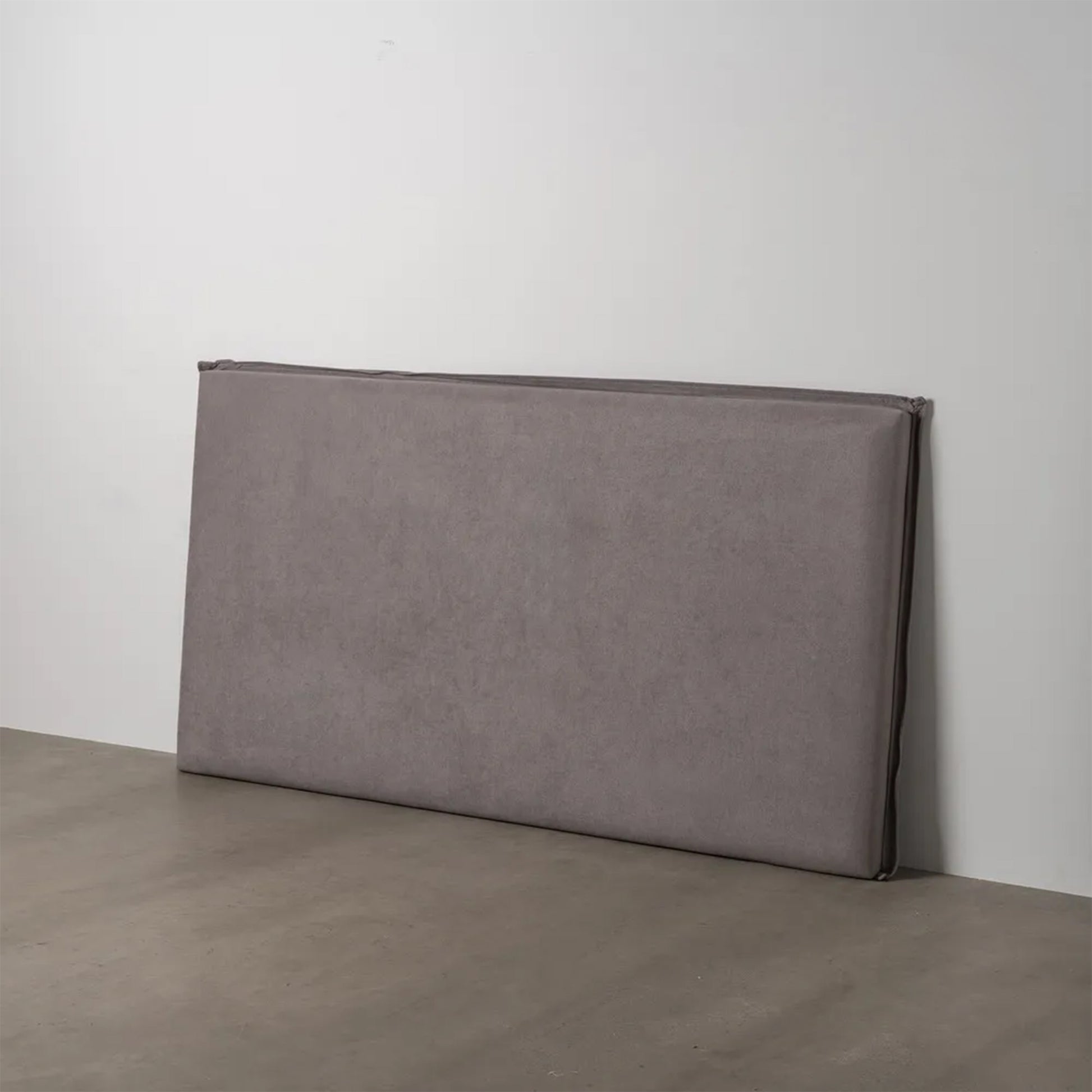 Constanza taupe upholstered headboard, 190 cm wide, minimal design with soft fabric and piped edges for king-size beds