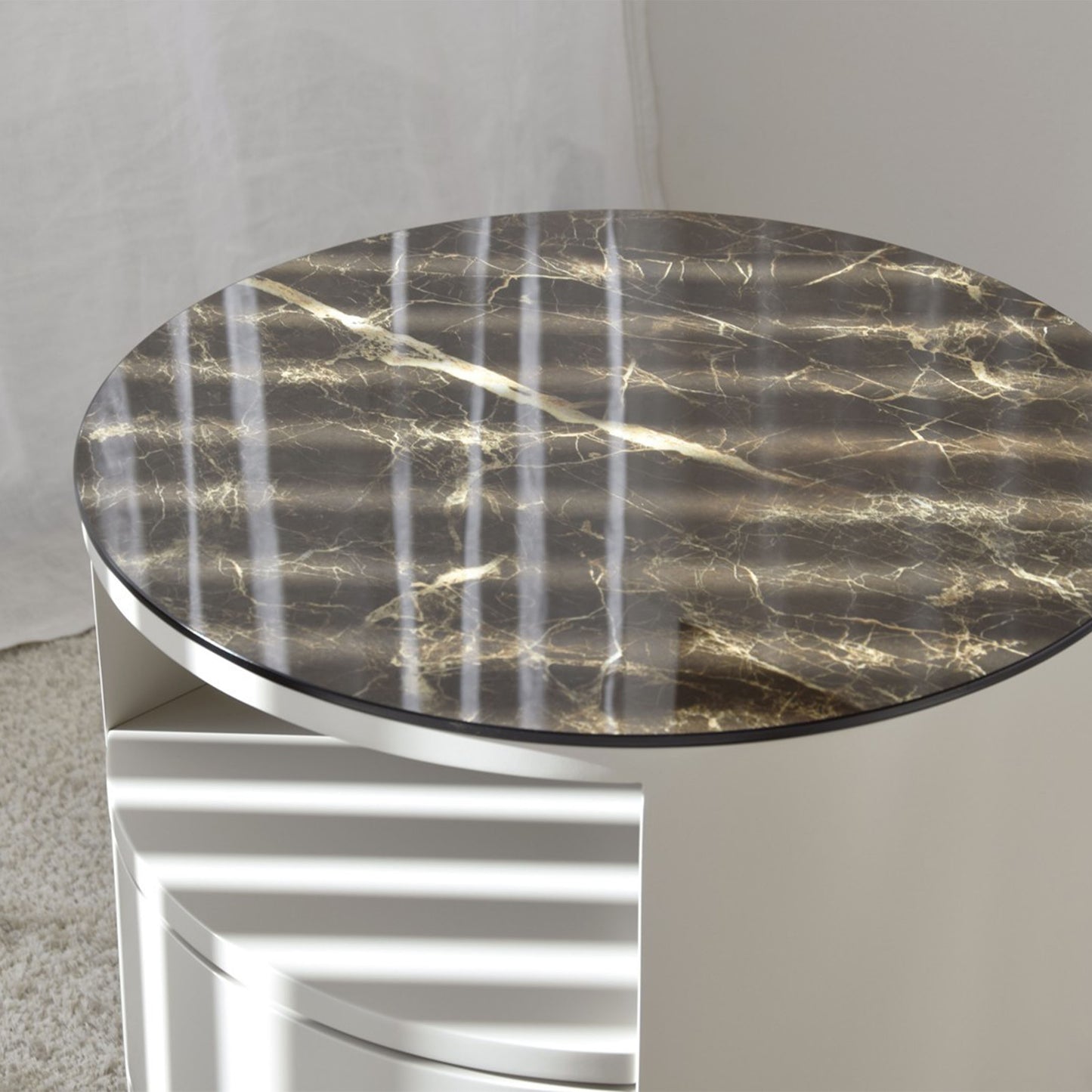 Julen Ceramic Marble Side Table