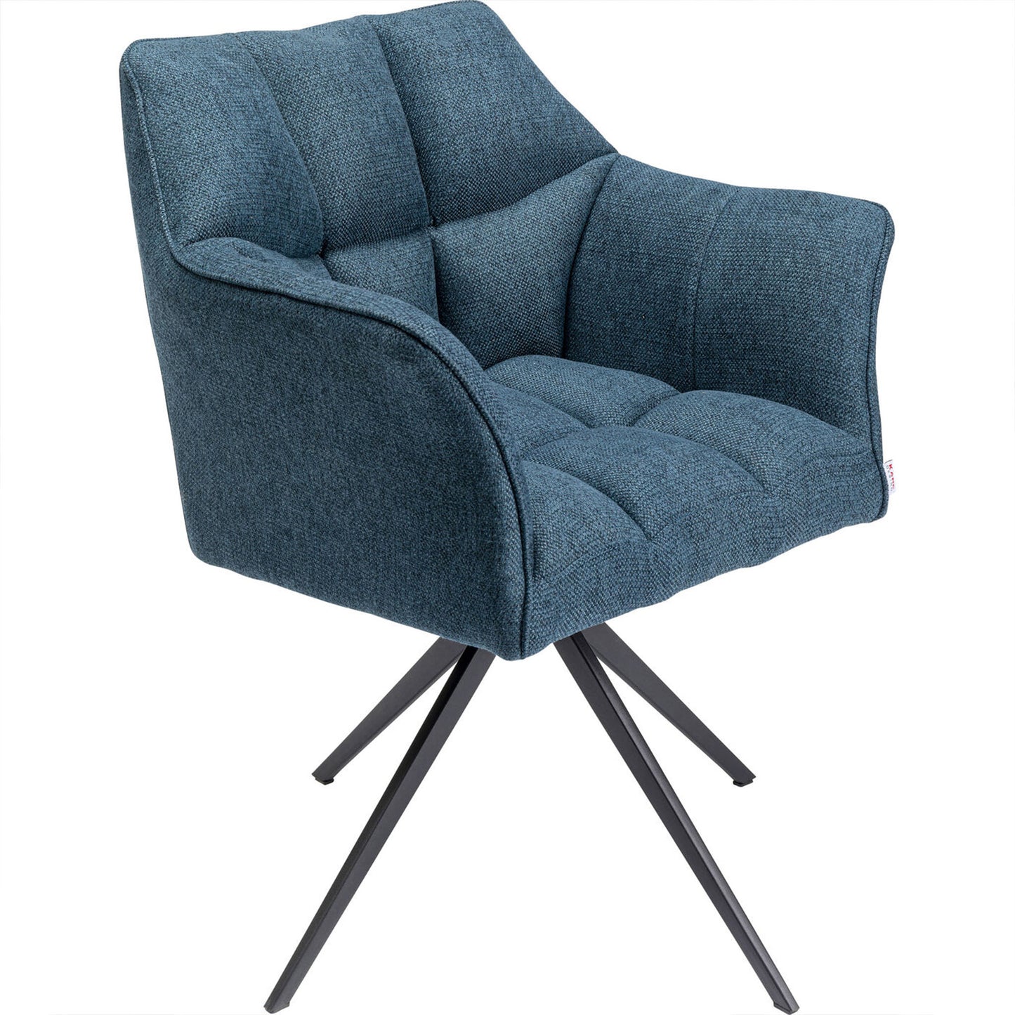 GIGI Blue Chair with padded seat and modern design