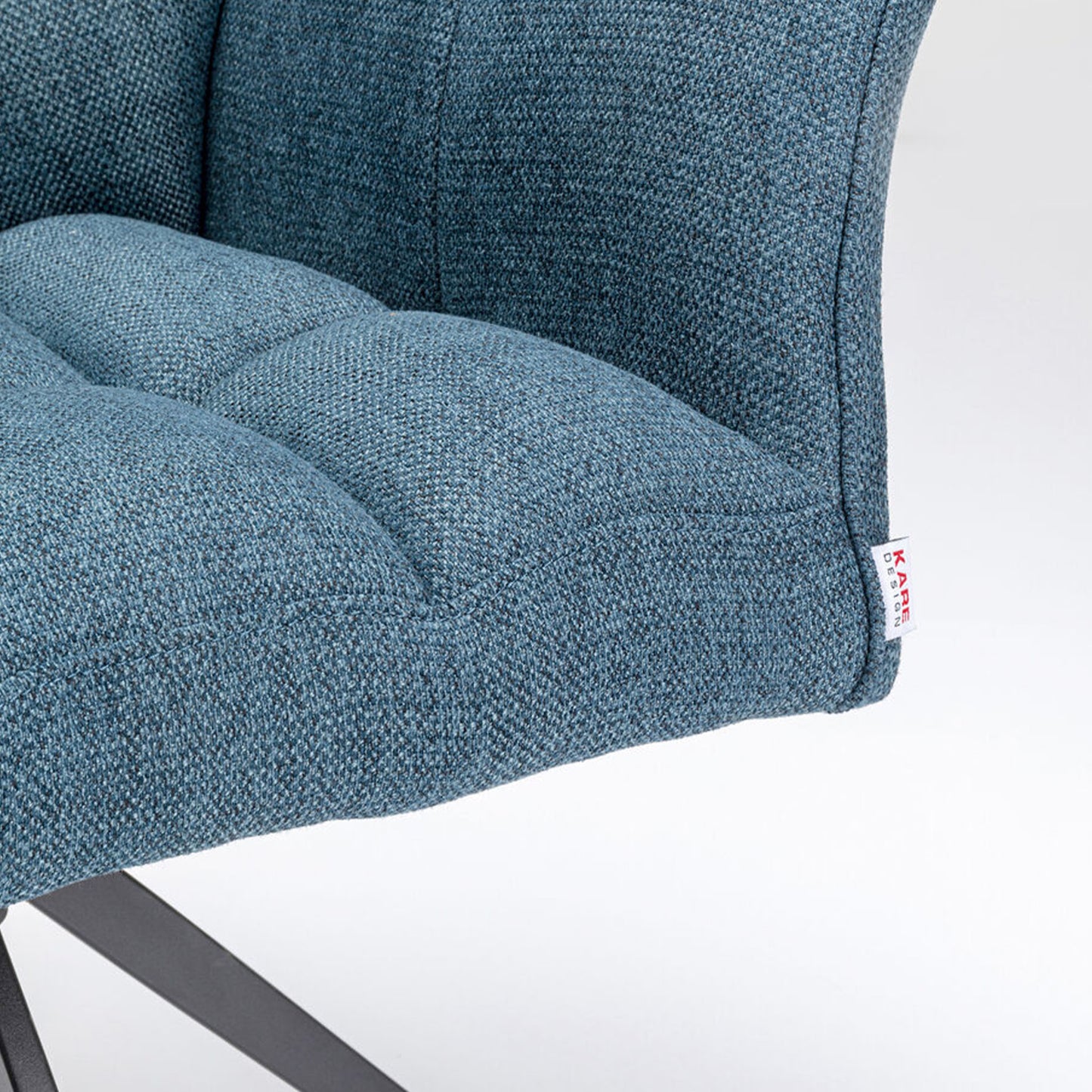 GIGI Blue Chair with padded seat and modern design