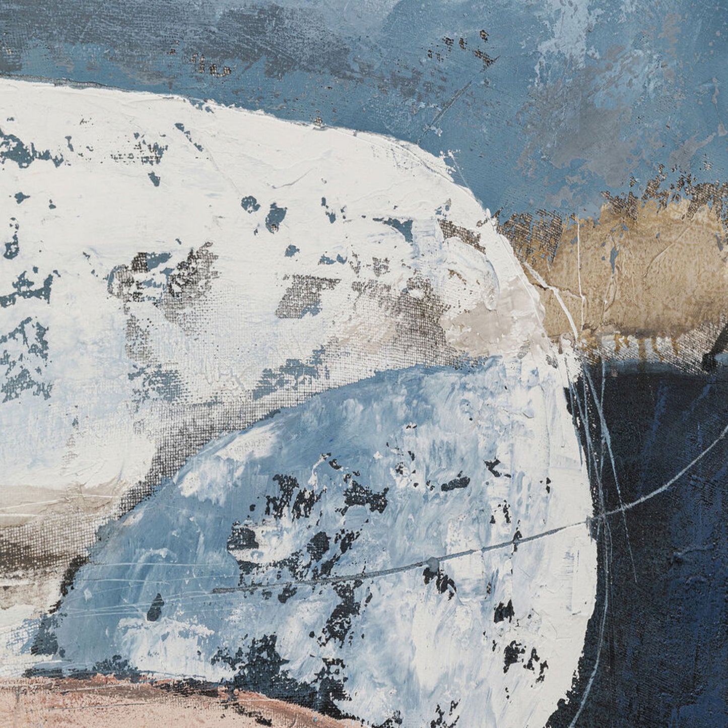 WILL Canvas Picture Art with abstract shapes in muted tones