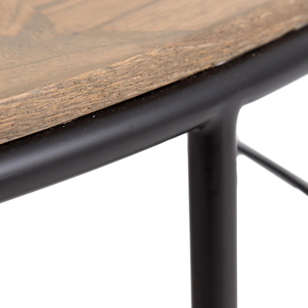 Aoife natural way MDF-metal circular coffee table in a contemporary room