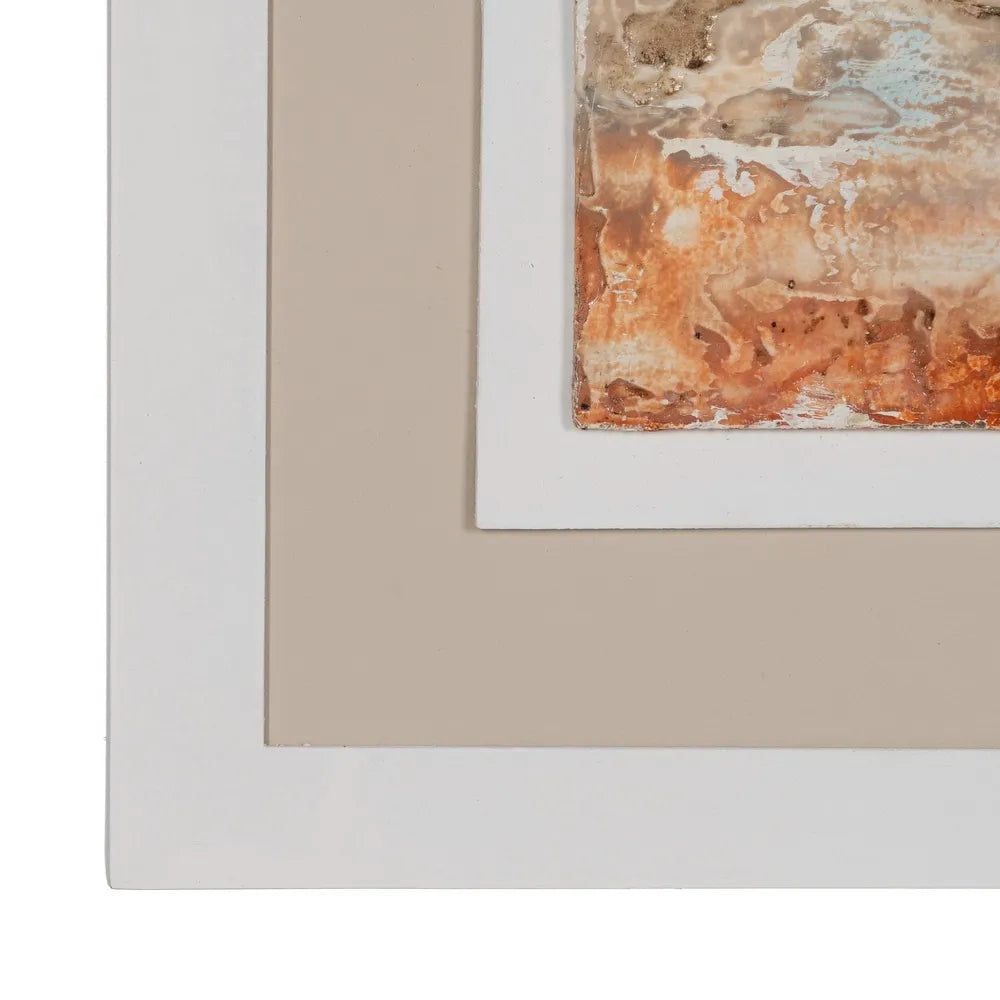Aodh abstract nature-inspired paintings set in elegant wood frames