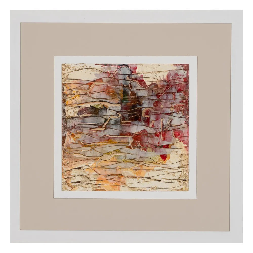 Eebha abstract wood decoration painting set in a modern interior