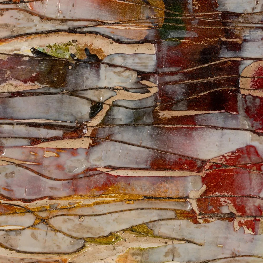 Eebha abstract wood decoration painting set in a modern interior