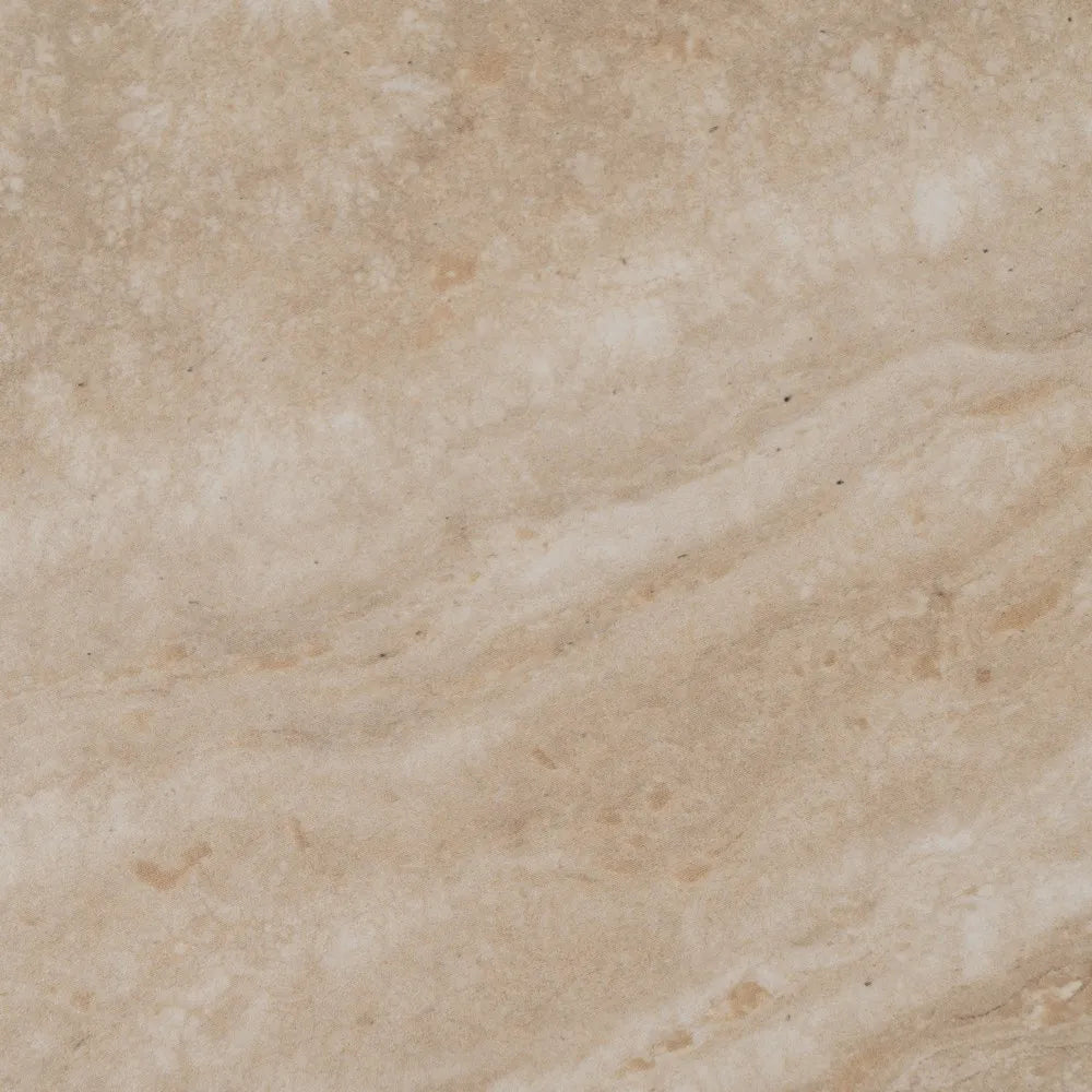 Capri travertine round coffee table with fluted base. Elegant, timeless design perfect for modern or classic living spaces. By AK Interior Living.