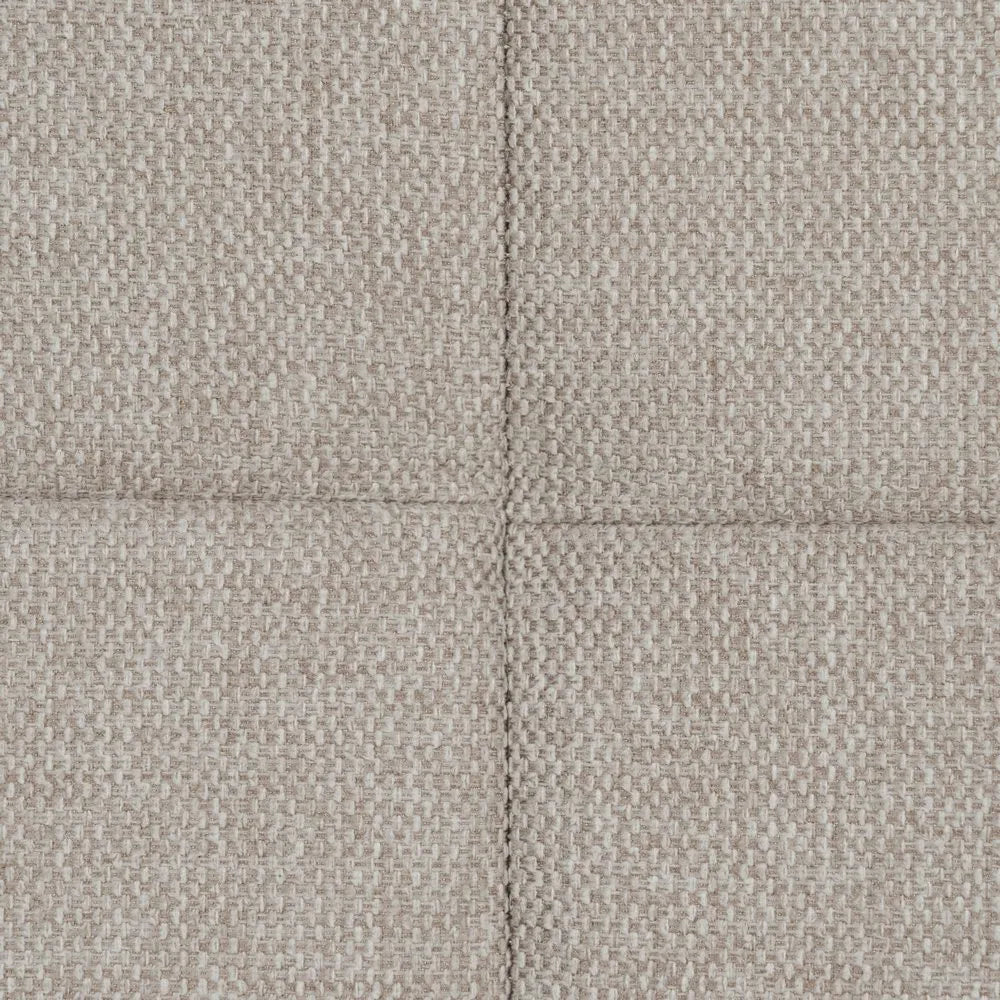 Santiago upholstered headboard in beige fabric with quilted grid design, 190 cm wide
