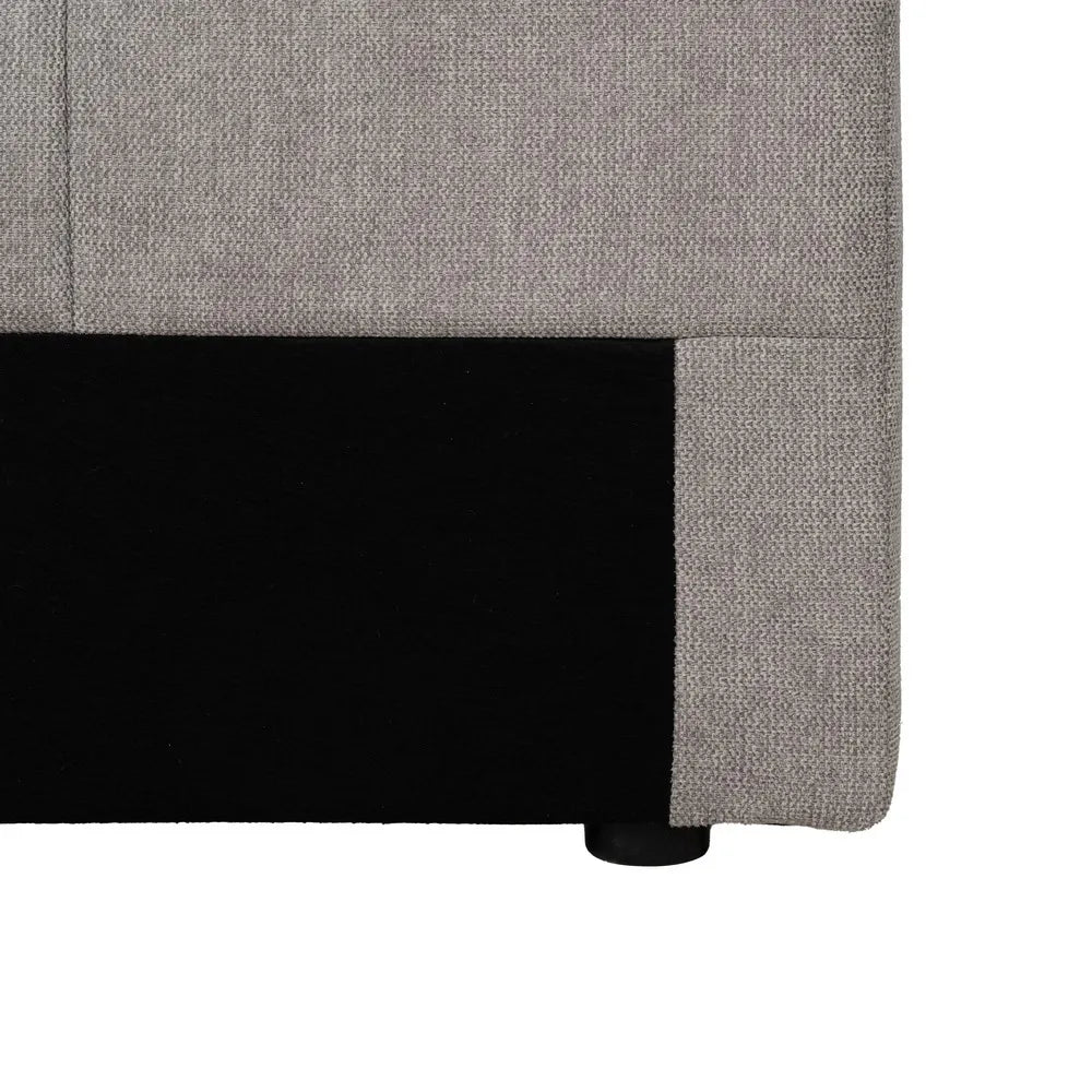 Sergio Grey Upholstered Headboard – 160 cm Modern Fabric Panel