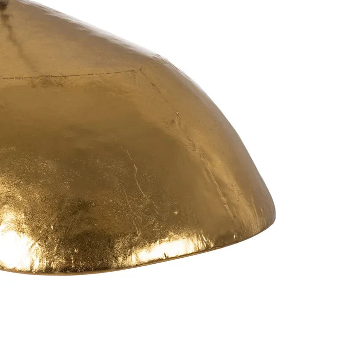 Luna curved gold metal ceiling pendant lamp from AK Interior Living.