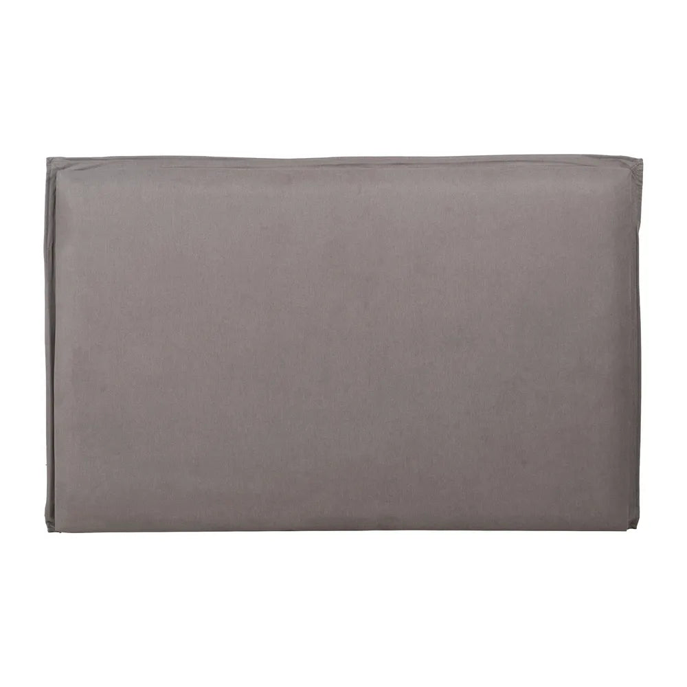 Ana-Paula taupe fabric headboard, 160 cm wide, minimalist padded design for queen or double beds