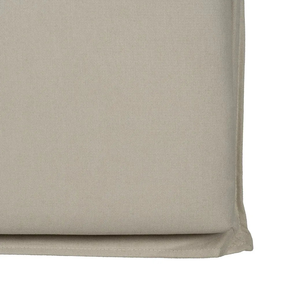 Antonella beige upholstered headboard, 190 cm wide, soft padded minimalist design for king or queen-size beds