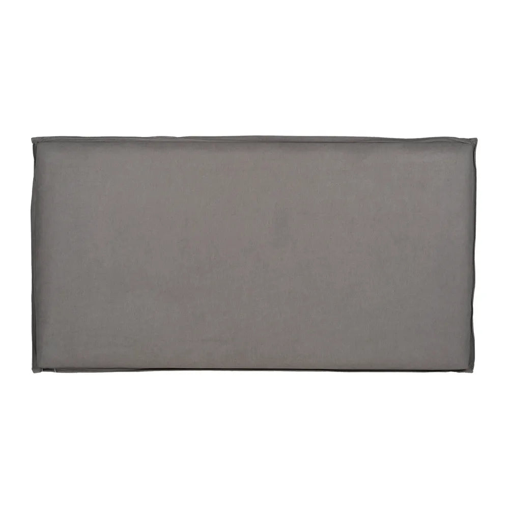 Constanza taupe upholstered headboard, 190 cm wide, minimal design with soft fabric and piped edges for king-size beds