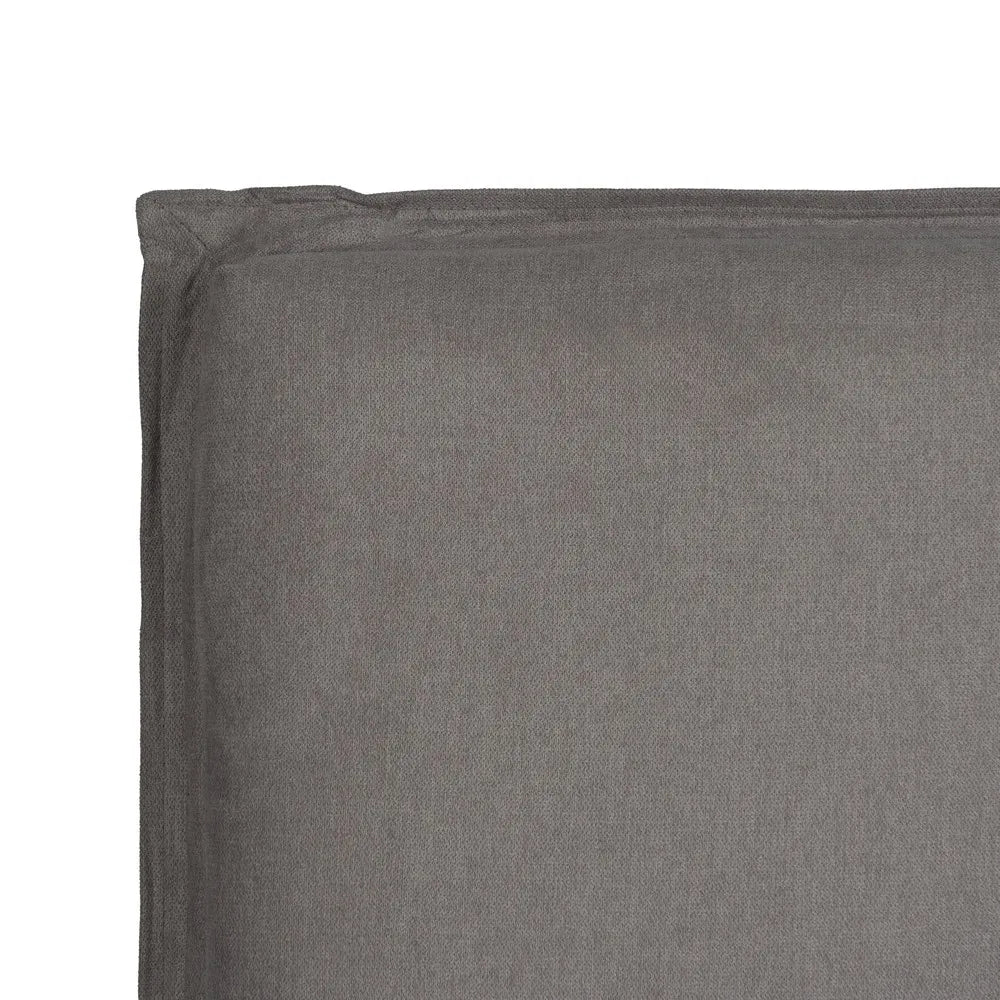 Constanza taupe upholstered headboard, 190 cm wide, minimal design with soft fabric and piped edges for king-size beds