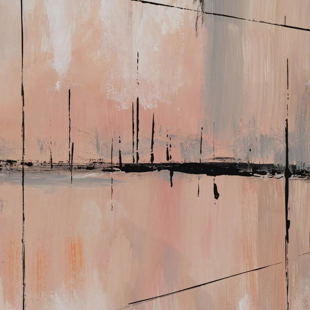 Ciara abstract canvas art set on display, featuring modern neutral tones