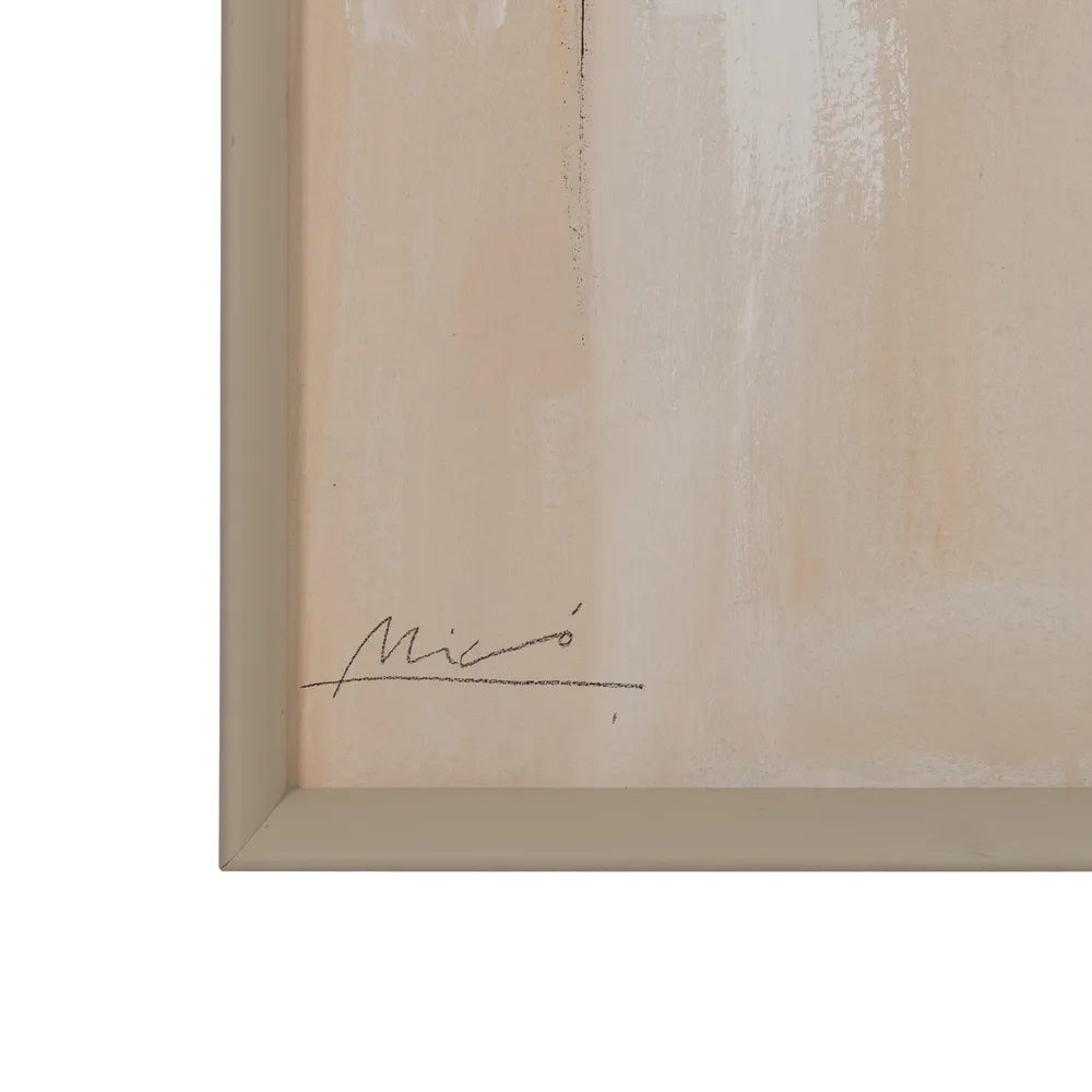 Ciara abstract canvas art set on display, featuring modern neutral tones