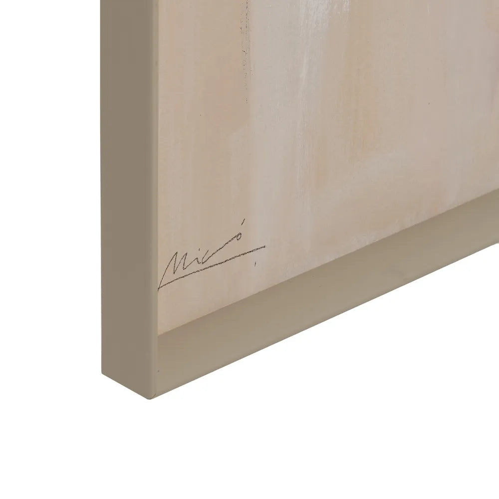 Ciara abstract canvas art set on display, featuring modern neutral tones