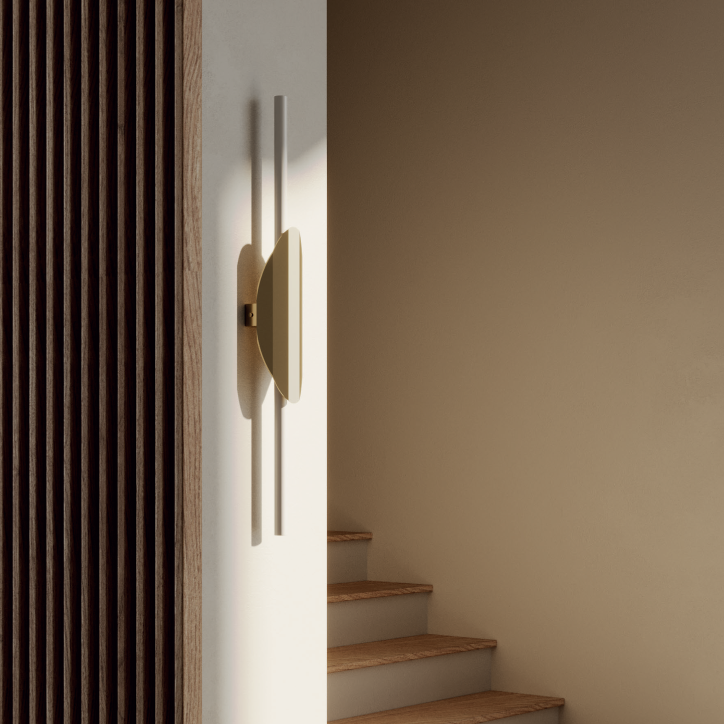 NATALIE Wall Light in aged gold or matt black finish with opal acrylic for a modern home