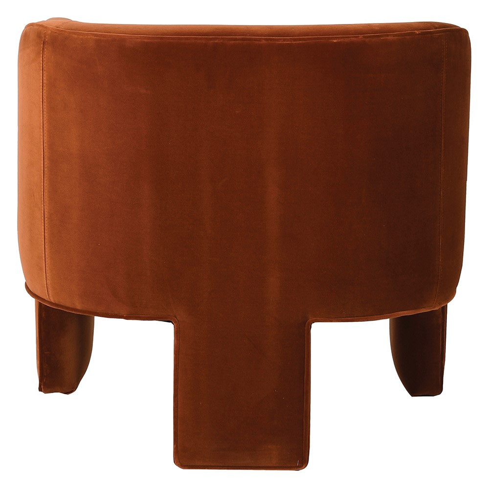 HENRY Amber Velvet Effie Chair with rich upholstery, modern design, and plush cushioning for comfort and elegance in any space.