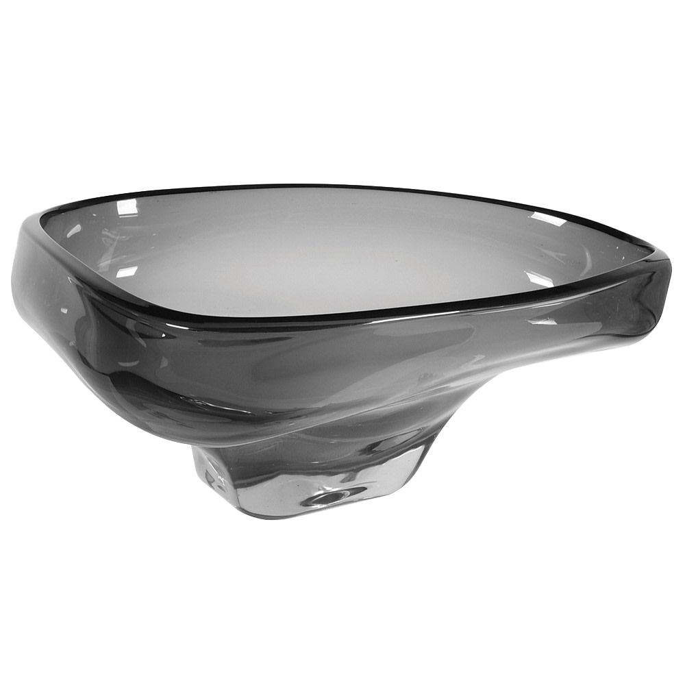 NICOLE Hand Blown Glass Bowl with a unique, sleek design, perfect for modern home decor