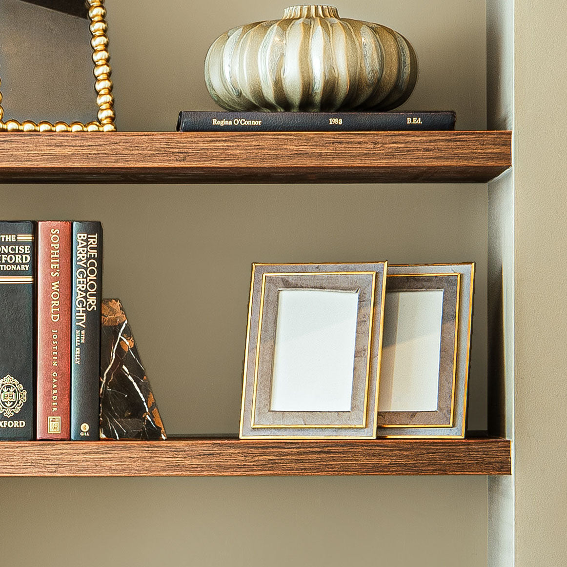 JULIA grey and gold photo frame.
