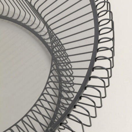 JOAQUIN Black Coffee Table with tempered glass top and wireframe black base for modern interiors.