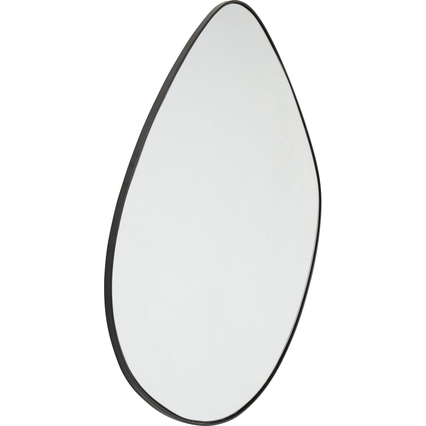 Asymmetrical wall mirror with a black frame, SIENNA Mirror 90x93cm.