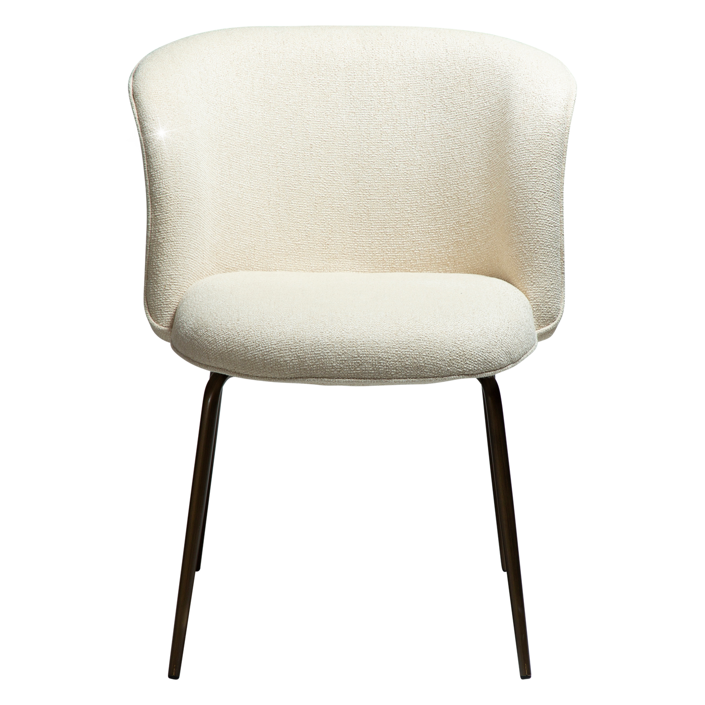 KAY dining chair – curved back design with shimmering fabric and padded seat | AK Interior Living