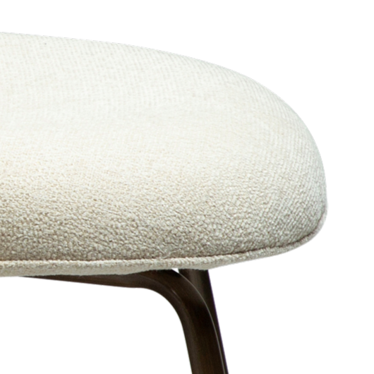 KAY dining chair – curved back design with shimmering fabric and padded seat | AK Interior Living