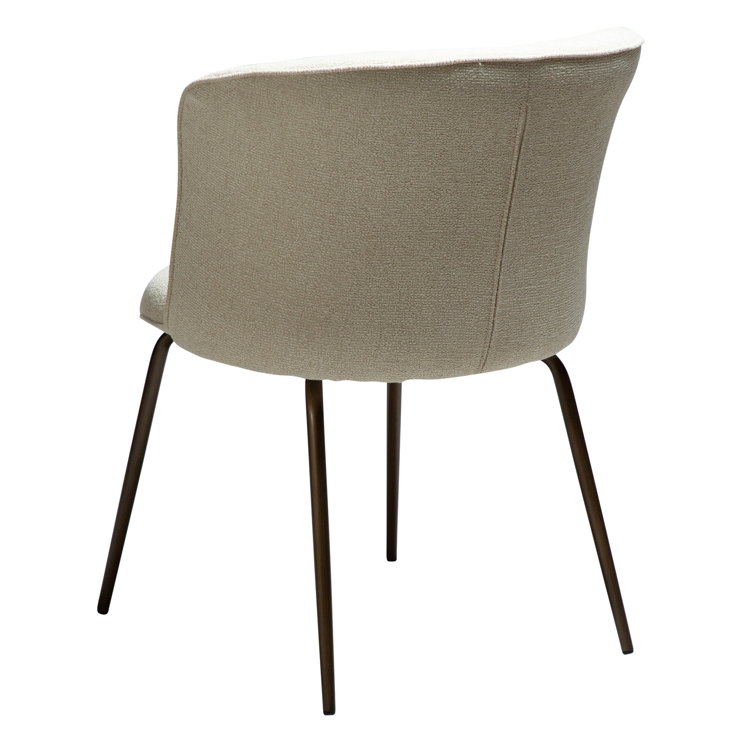 KAY dining chair – curved back design with shimmering fabric and padded seat | AK Interior Living