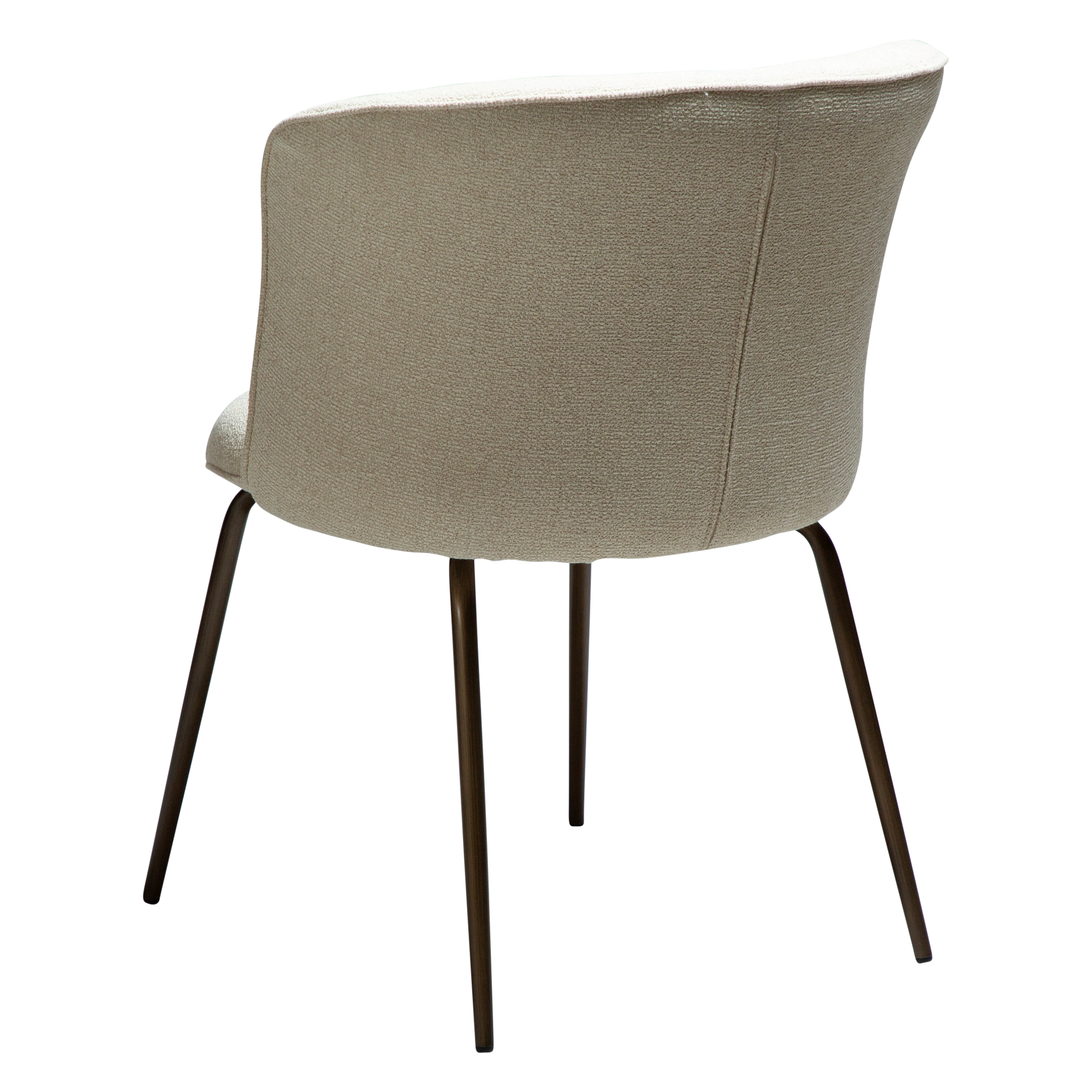 KAY dining chair – curved back design with shimmering fabric and padded seat | AK Interior Living