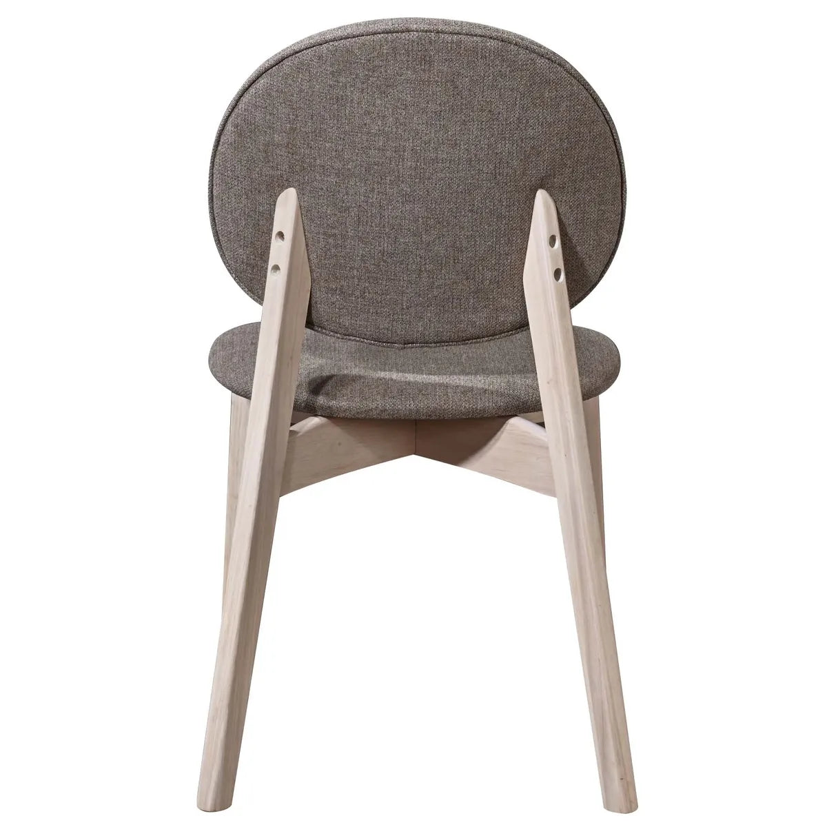 DOLI dining chair with fabric upholstery and natural oak legs