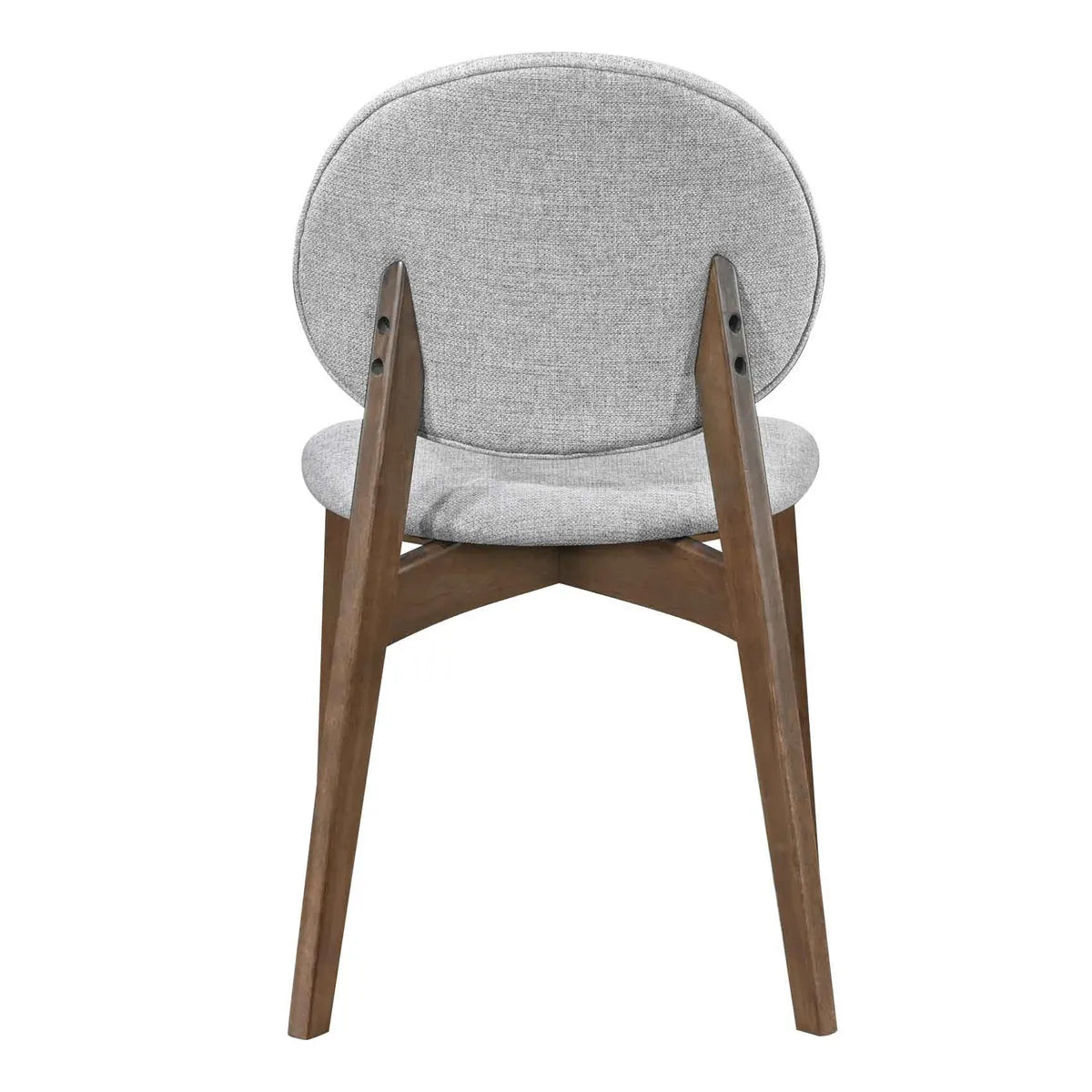 OLDI dining chair with fabric seat and walnut wood legs