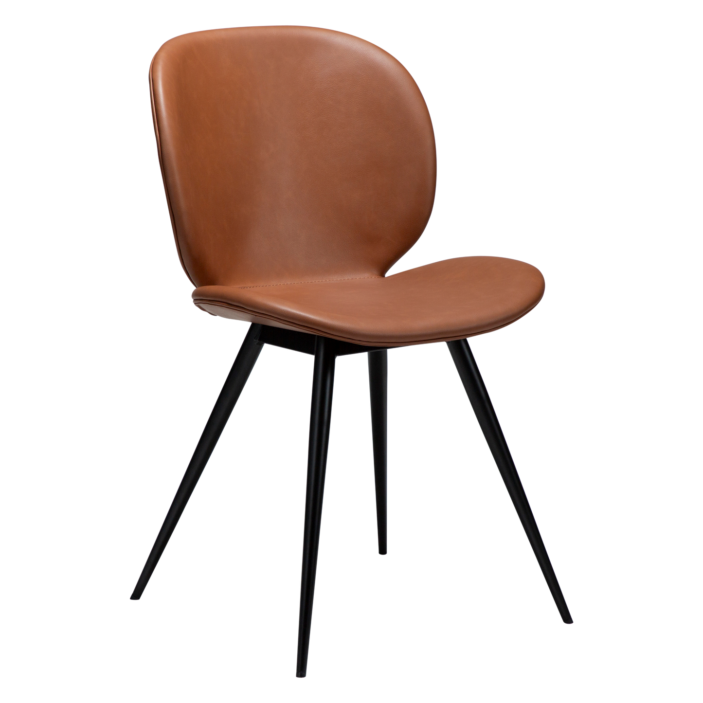 GINA dining chair – faux leather seat with curved back and conical legs | AK Interior Living