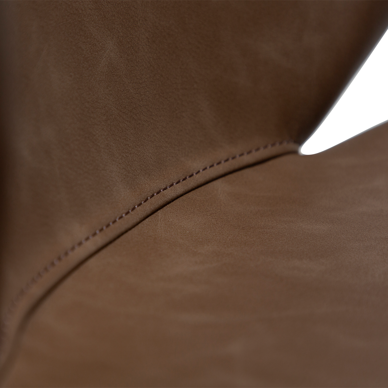 GINA dining chair – faux leather seat with curved back and conical legs | AK Interior Living