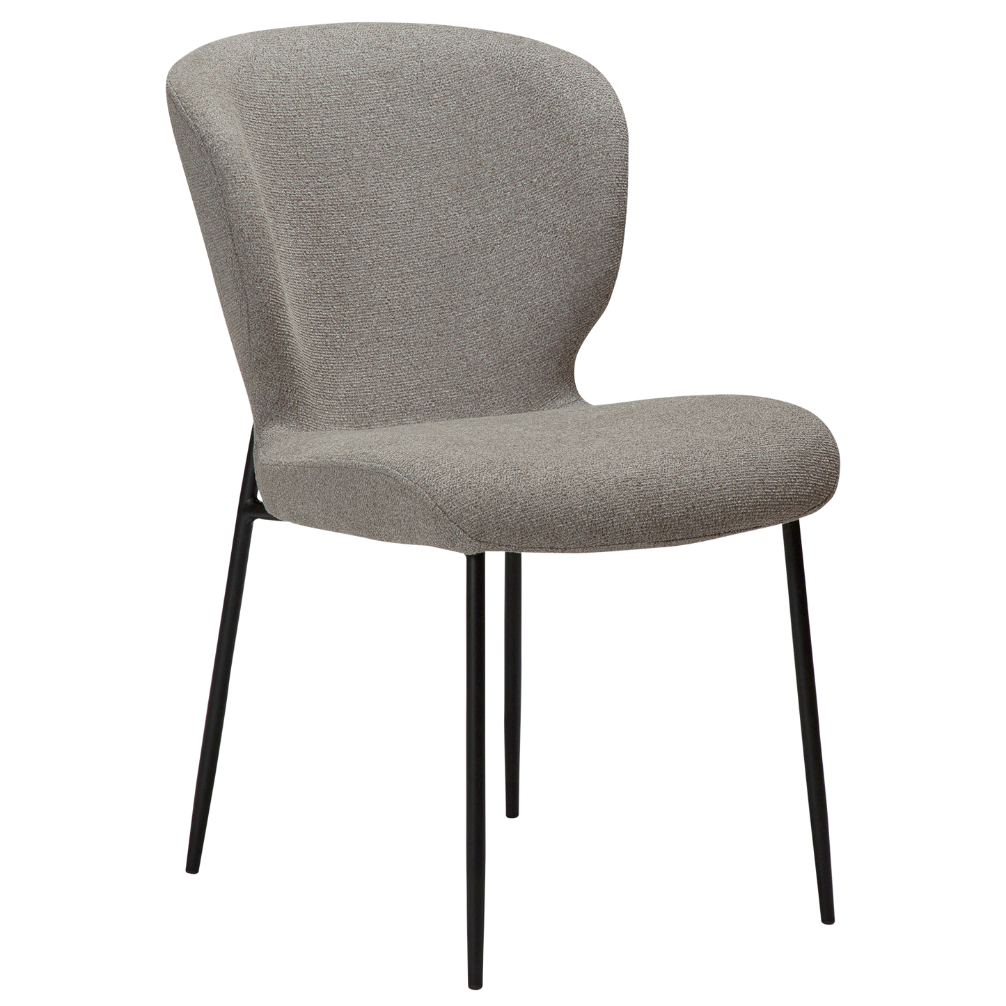 SAB dining chair in bouclé with black metal legs – AK Interior Living