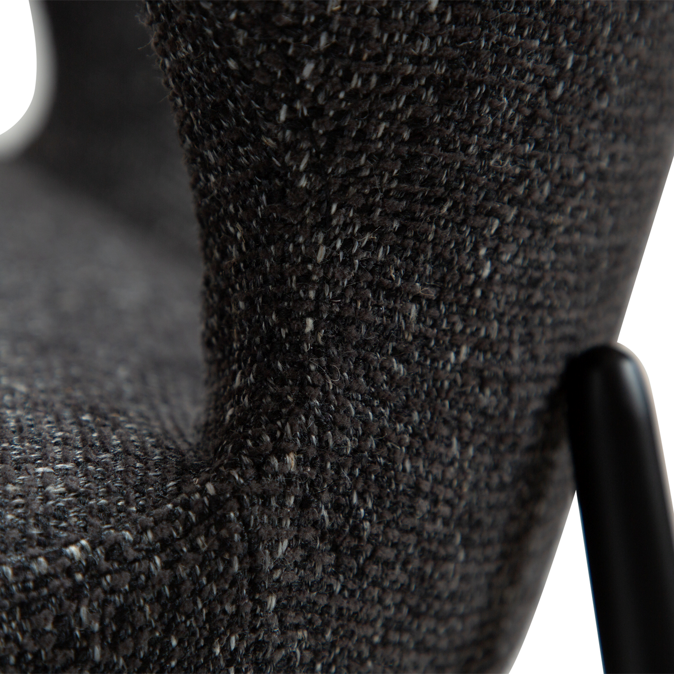 SAB dining chair in bouclé with black metal legs – AK Interior Living