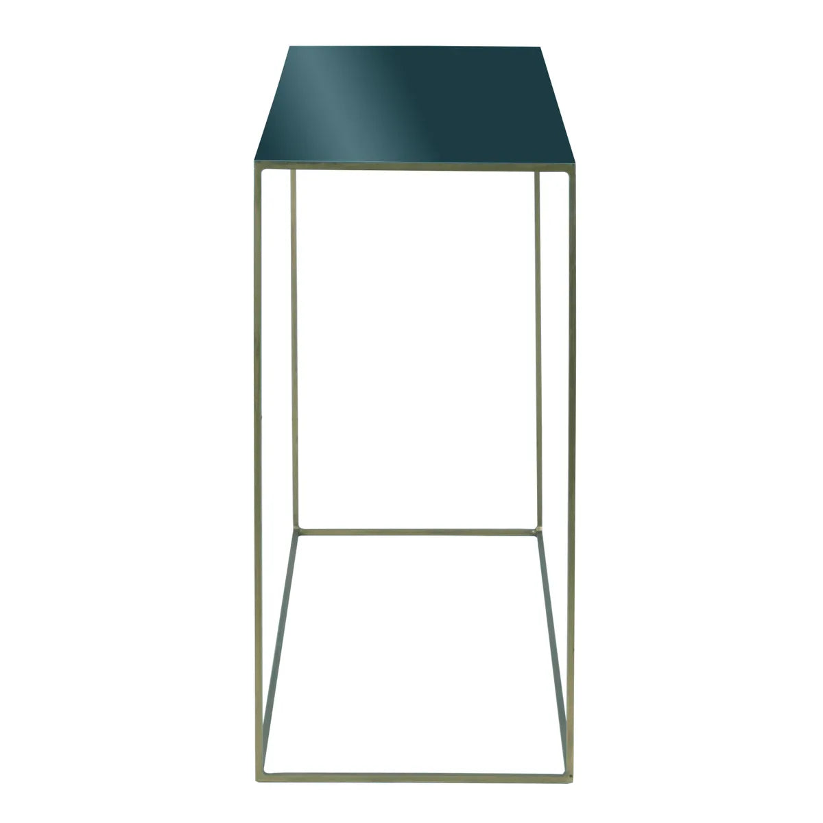 Leyre blue-grey minimalist metal console table – AK Interior Living