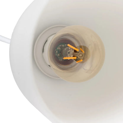 Aurora ceiling lamp with white glass shade and gold metal detail by AK Interior Living.