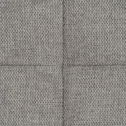 Thiago grey quilted headboard with modern stitched pattern and black base, 190 cm wide for king-size beds