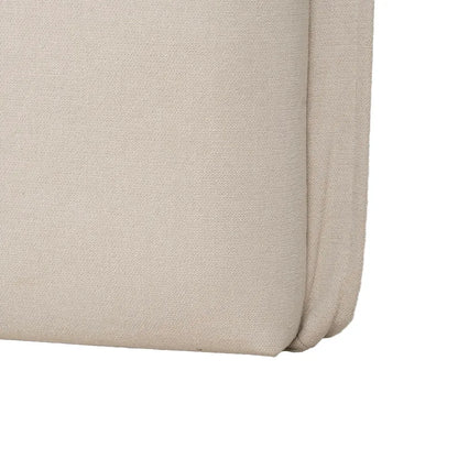 Amalia beige fabric headboard, 160 cm wide, minimalist padded design, perfect for queen or double beds