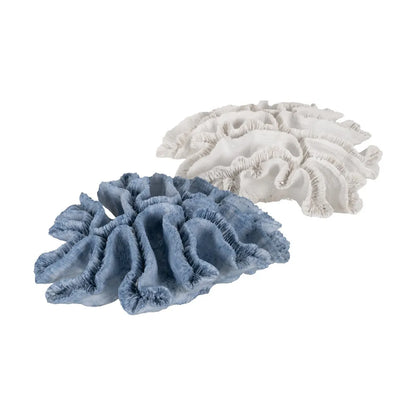 Ailbhe white resin coral sculpture, marine-inspired home decoration
