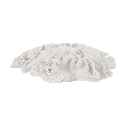 Ailbhe white resin coral sculpture, marine-inspired home decoration