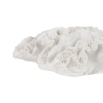 Ailbhe white resin coral sculpture, marine-inspired home decoration