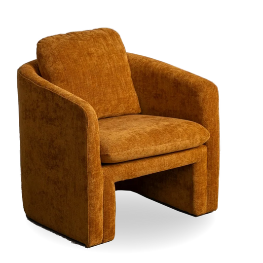 JOHN fabric armchair with plush seat and back cushions from AK Interior Living