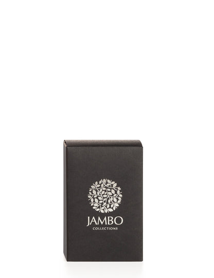 Papua Reed Diffuser – matte-white luxury diffuser with apple, mint, cocoa, and moss notes from Jambo Prestigio Collection.